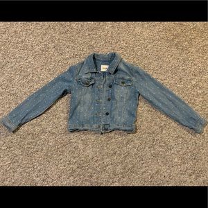 Girls Cherokee polkadot jean jacket sz 10/12